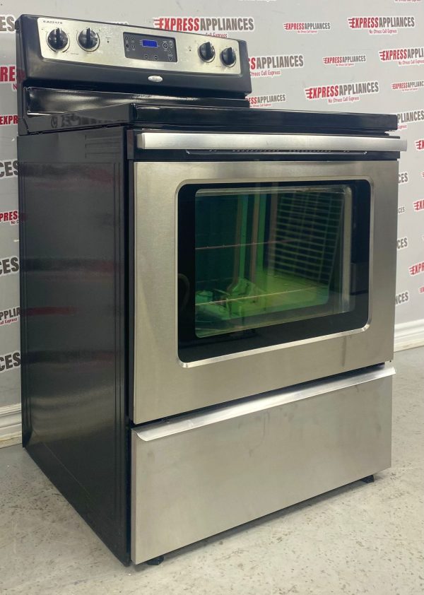 Used Whirlpool Freestanding Glass Top 30” Stove YWFE361LVS0 For Sale