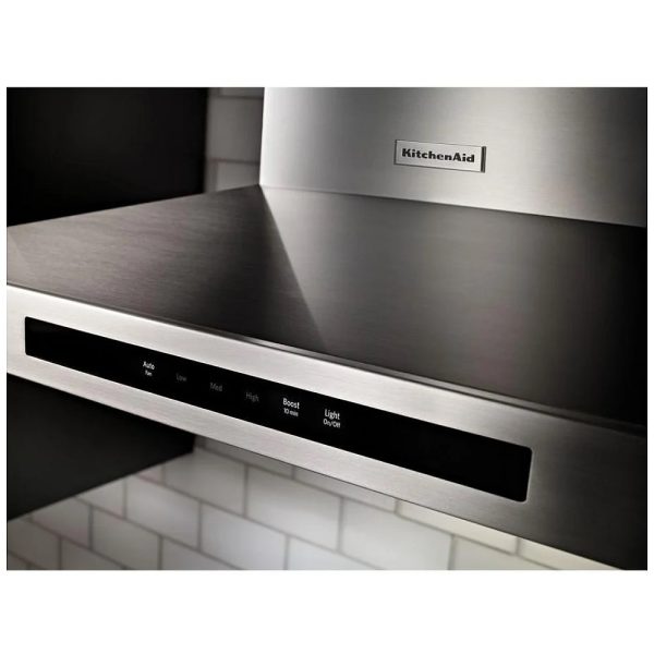 New KitchenAid Wall Mounted Chimney 30” Range Hood KVWB600DSS For Sale