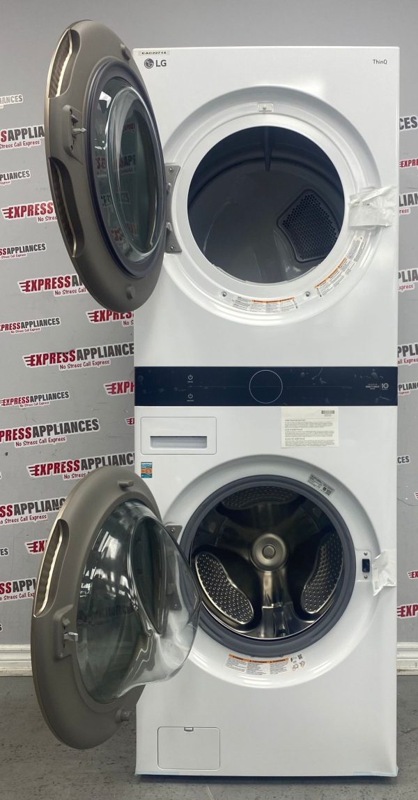 Open Box LG Washer and Dryer 27” Laundry Center WKE100HWA For Sale