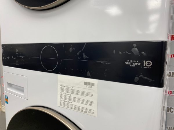 Open Box LG Washer and Dryer 27” Laundry Center WKE100HWA For Sale