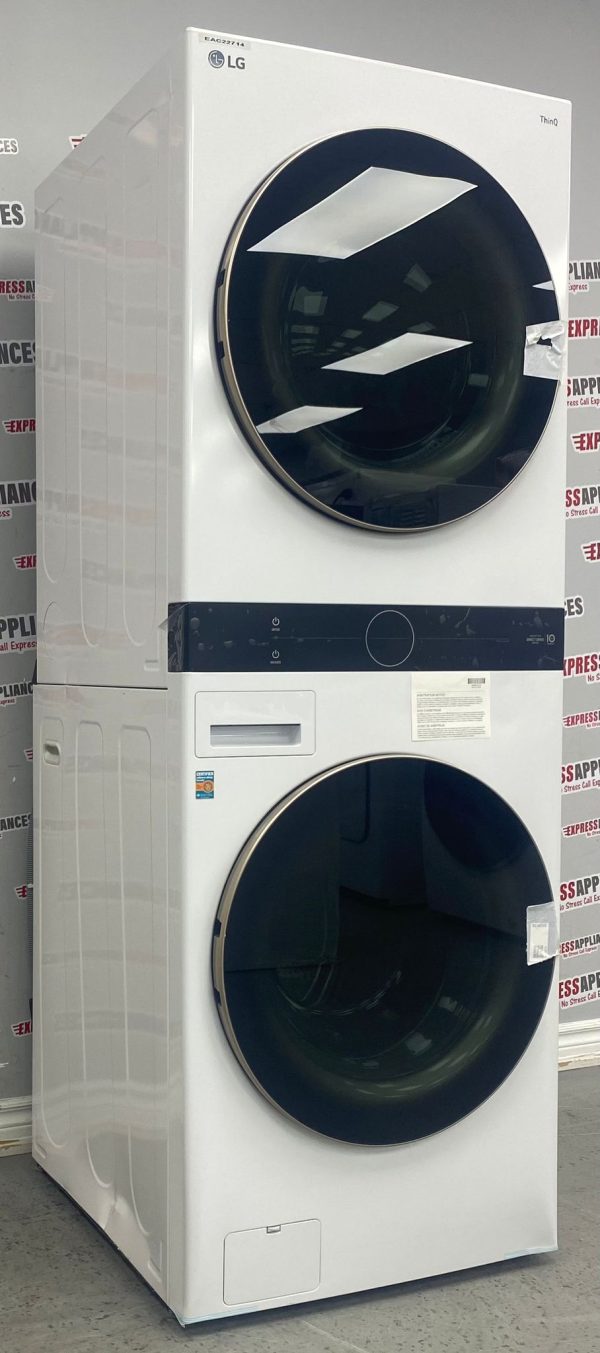 Open Box LG Washer and Dryer 27” Laundry Center WKE100HWA For Sale