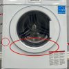 Used Bloomberg 24” Front Load Washing Machine WM77120NBL01 damage front