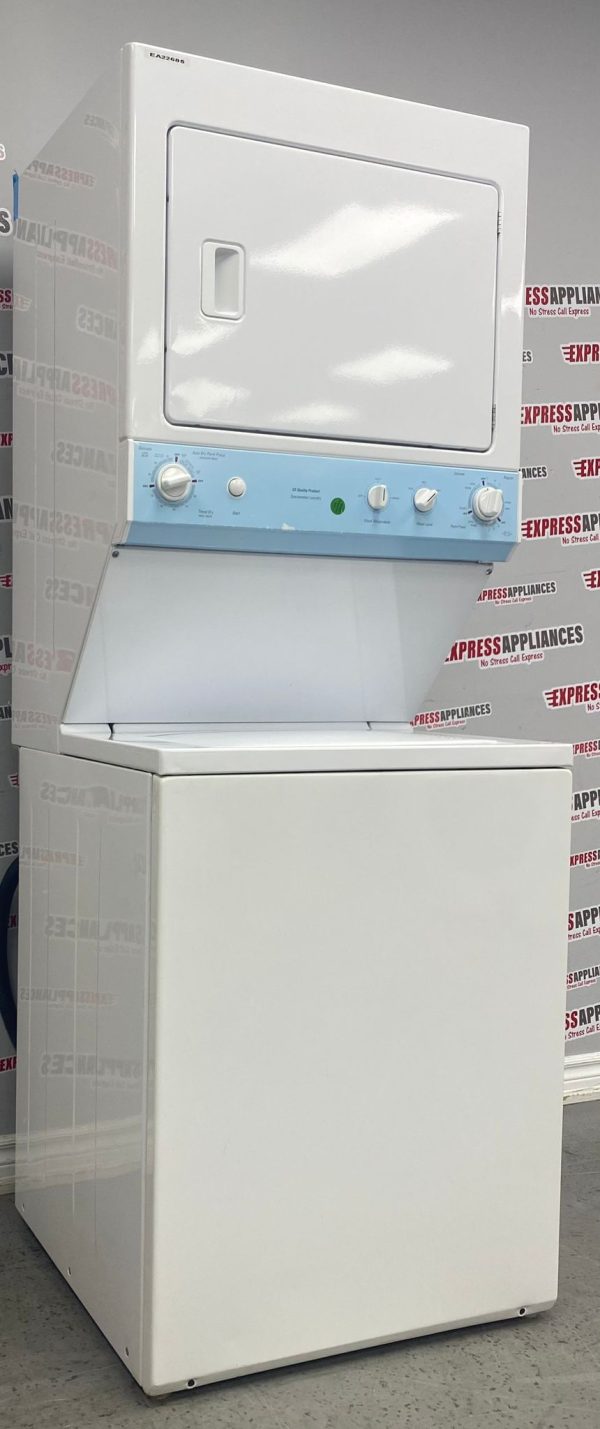 Used GE Laundry Centre 27” Stacked Washer/Dryer WSM27THBWWW For Sale