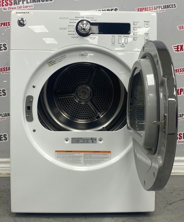 Used GE Electric Stackable 24” Dryer PCVH480EK1WW SKU: EA22675 For Sale