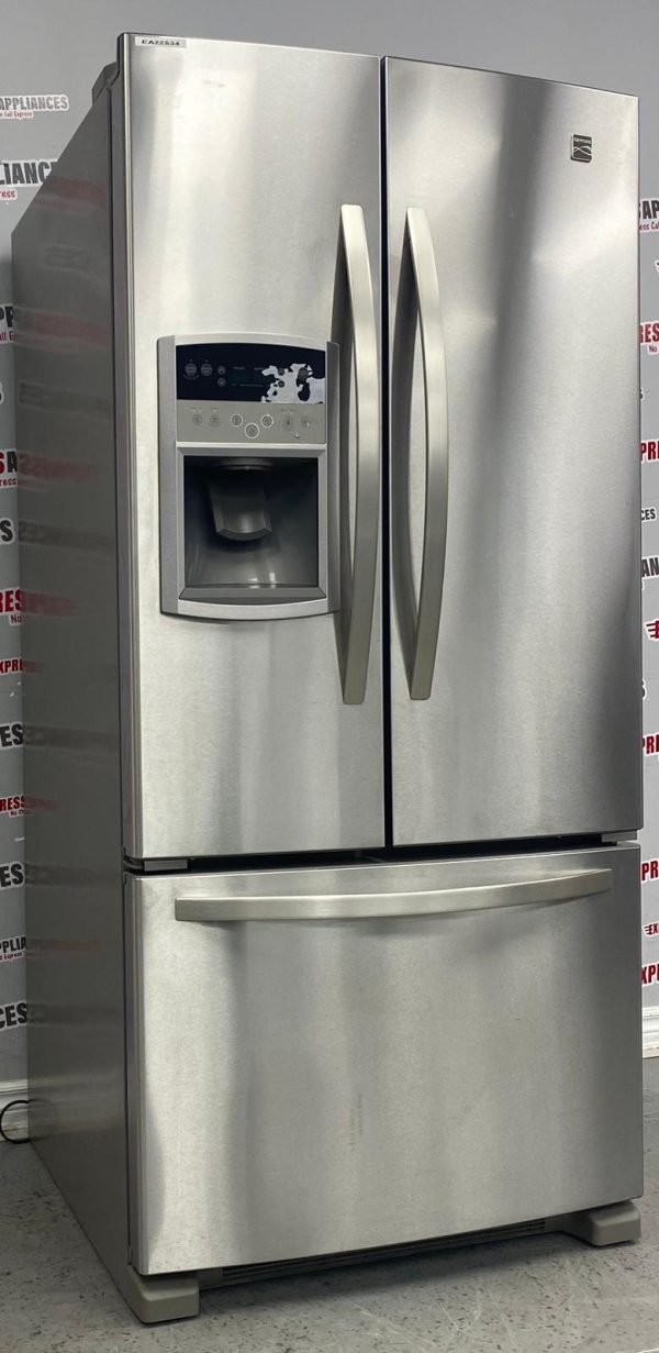 Used Kenmore 33” French Door Refrigerator 596.79243014 For Sale