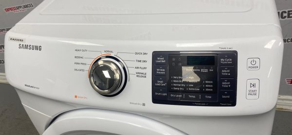 Used Samsung 27” Electric Stackable Dryer DV42H5000EW/AC For Sale