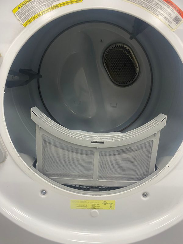 Used Samsung Electric 27” Dryer DV42H5000EW/AC For Sale