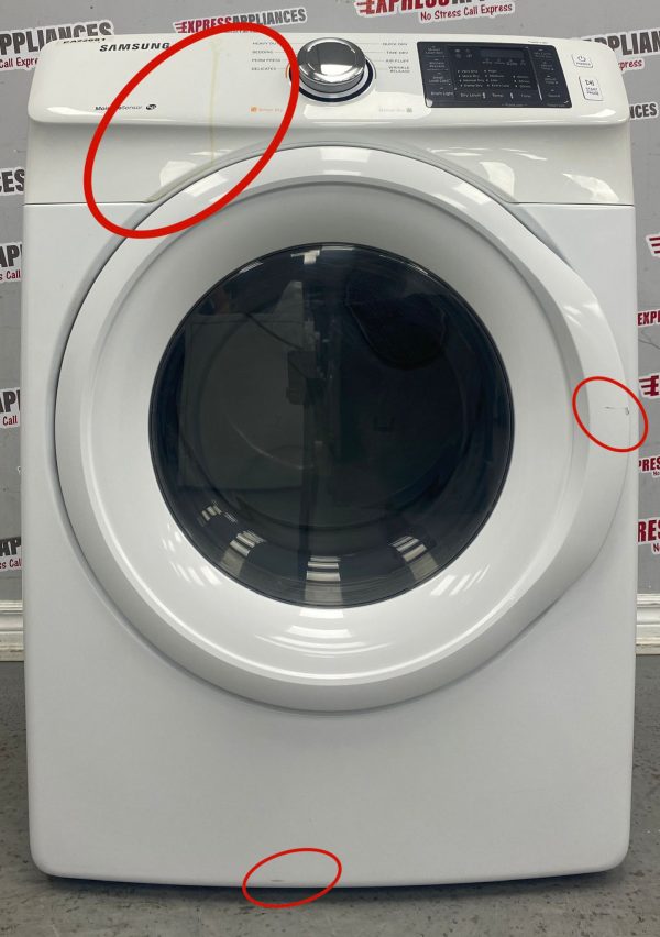 Used Samsung Electric 27” Dryer DV42H5000EW/AC For Sale