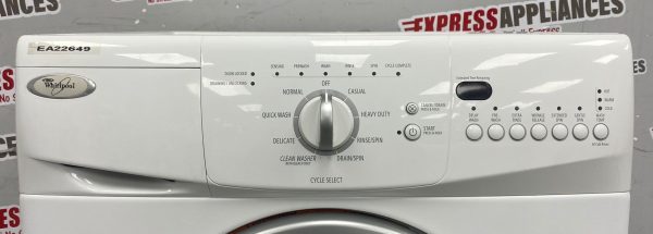 Used Whirlpool Front Load 24” Washing Machine WFC7500VW2 For Sale