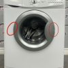 Used Whirlpool 24” Front Load Washing Machine WFC7500VW2 damage front