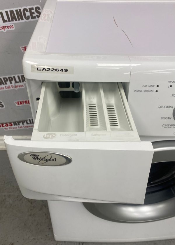 Used Whirlpool Front Load 24” Washing Machine WFC7500VW2 For Sale