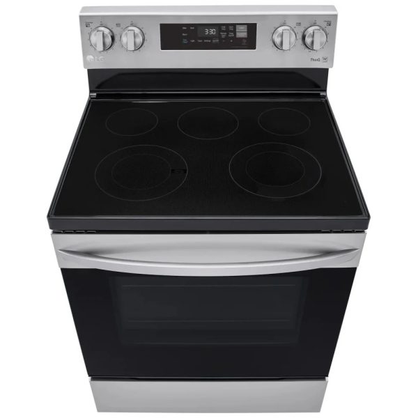 Brand New LG 30” Freestanding Electric Glass Top Stove LREL6321S For Sale