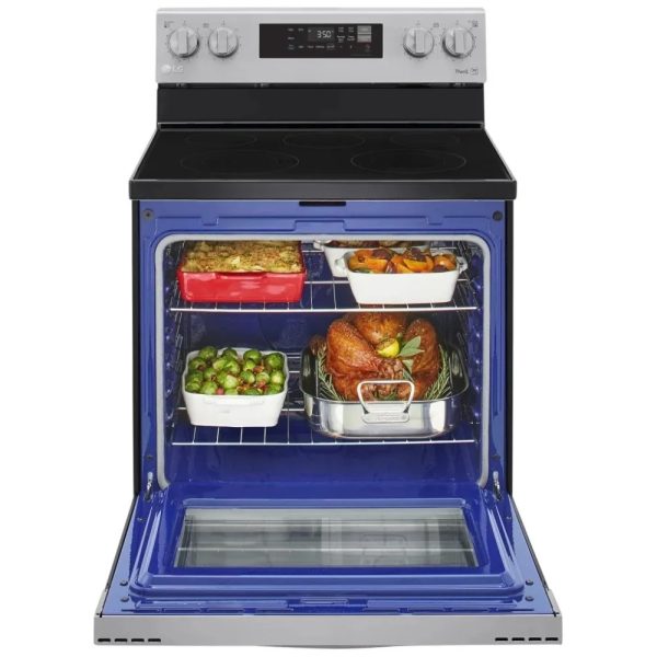 Brand New LG 30” Freestanding Electric Glass Top Stove LREL6321S For Sale