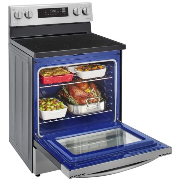 Brand New LG 30” Freestanding Electric Glass Top Stove LREL6321S For Sale