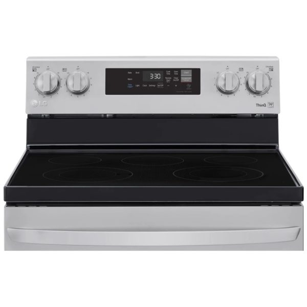 Brand New LG 30” Freestanding Electric Glass Top Stove LREL6321S For Sale