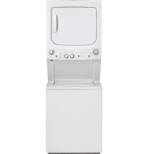 New GE Laundry Center 27” Washer and Gas Dryer GUD27GSSMWW For Sale