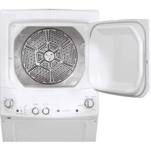 New GE Laundry Center 27” Washer and Gas Dryer GUD27GSSMWW For Sale