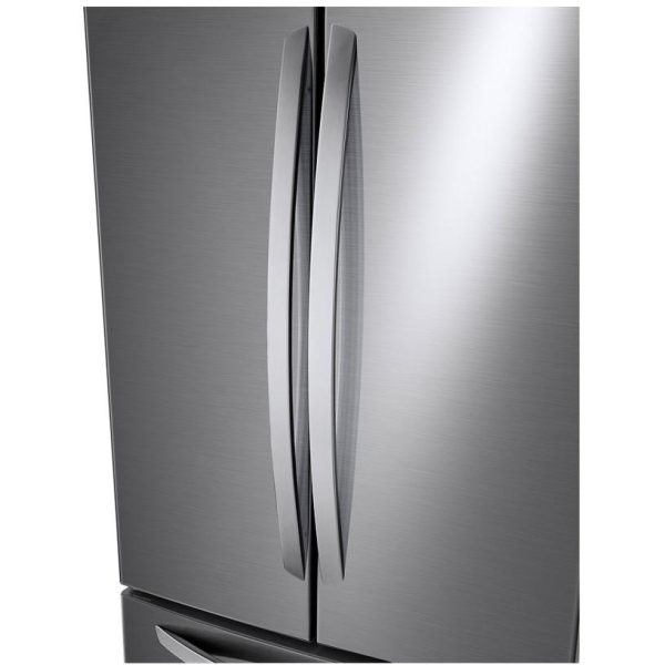 New LG French Door 33” Refrigerator LRFNS2503V For Sale (Black Stainless Steel)