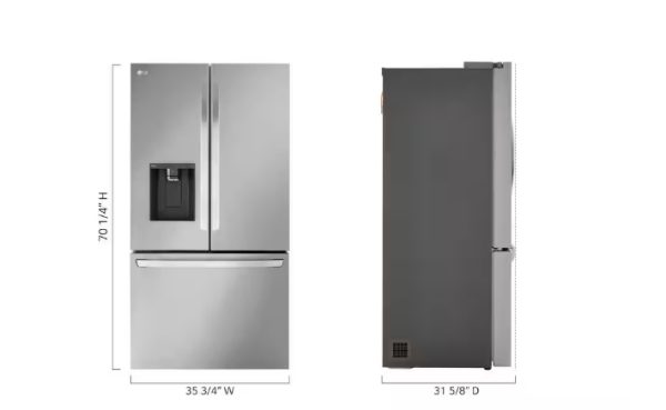 New LG French Door Counter Depth 36” Refrigerator LCFC26XSS For Sale