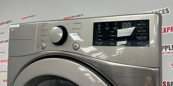 Open Box LG 27” Front Load Washer and Electric Dryer Stackable Set WM3400CV DLE3400V For Sale