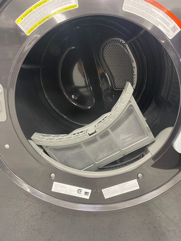 Open Box Samsung 27” Electric Stackable Dryer DVE46BB6700V For Sale