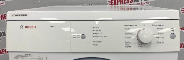 Used Bosch 24” Electric Stackable Dryer WTV76100CN For Sale