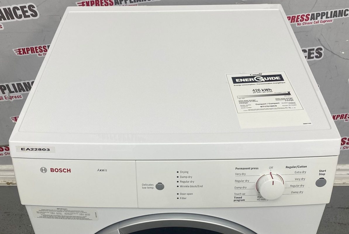 Used Bosch 24” Electric Stackable Dryer WTV76100CNFor Sale | ️ Express ...