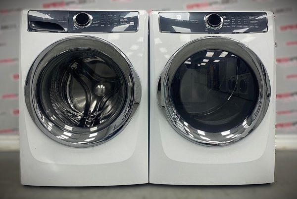 Used Electrolux Front Load Washer and Dryer 27” Stackable Set EFLS627UIW0 EFMC527UIW0 For Sale