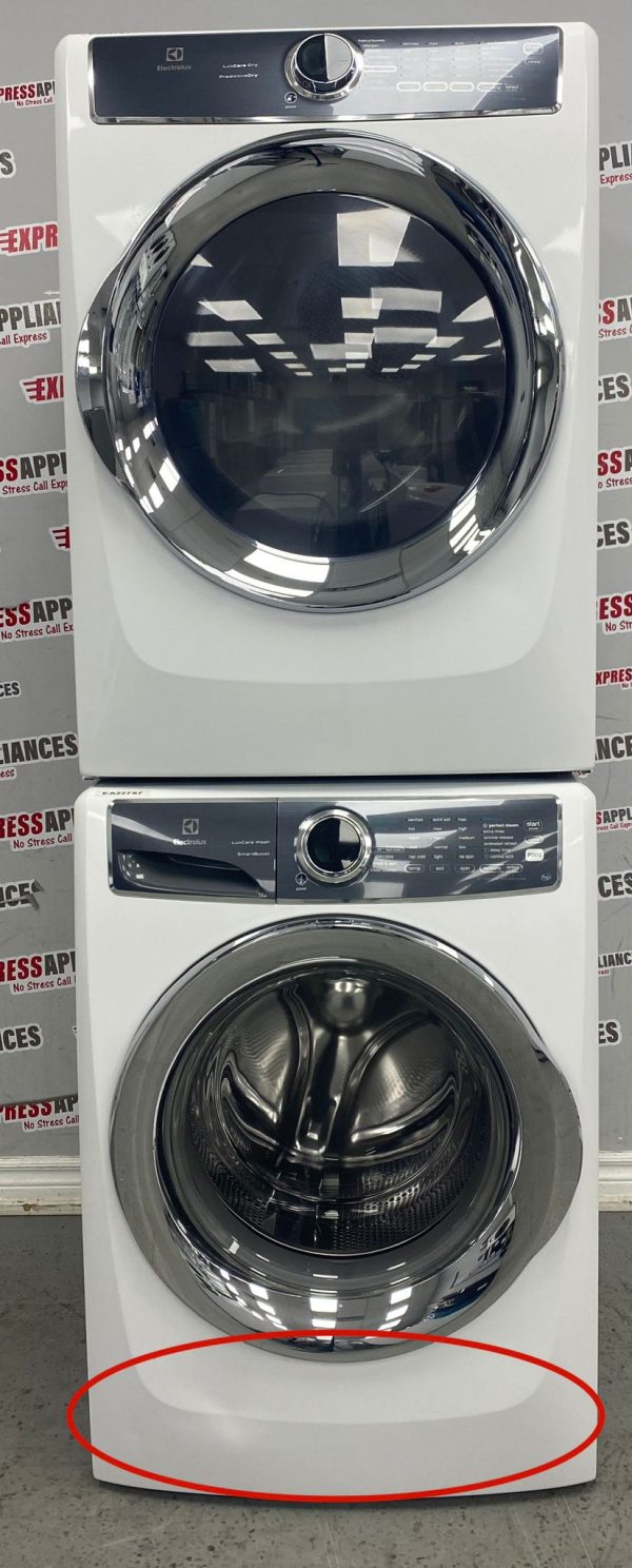 Used Electrolux Front Load Washer and Dryer 27” Stackable Set EFLS627UIW0 EFMC527UIW0 For Sale