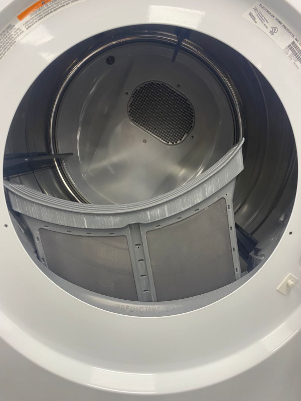 Used Electrolux Front Load Washer and Dryer 27” Stackable Set EFLS627UIW0 EFMC527UIW0 For Sale