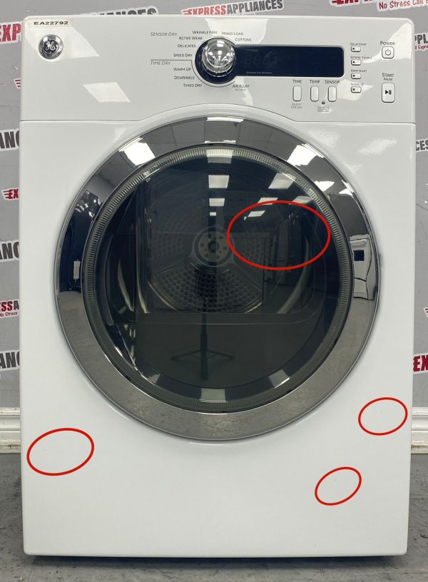 Used GE Electric 24” Stackable Dryer PCVH480EKWW SKU: EA22792 For Sale