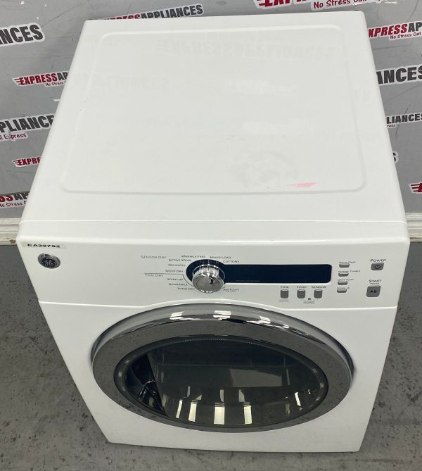 Used GE Electric 24” Stackable Dryer PCVH480EKWW SKU: EA22792 For Sale