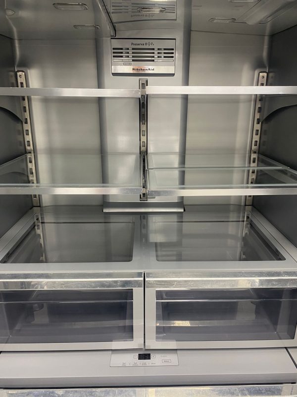 Used KitchenAid 36” French Doors Refrigerator KRFF707ESS01 For Sale