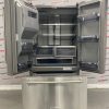 Used KitchenAid 36” French Door Refrigerator KRFF707ESS01 open doors