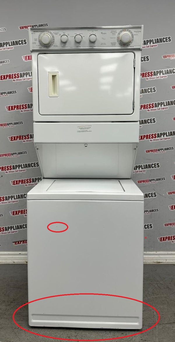 Used Whirlpool 27” Laundry Center Washer and Dryer YLTE6234DQ2 For Sale