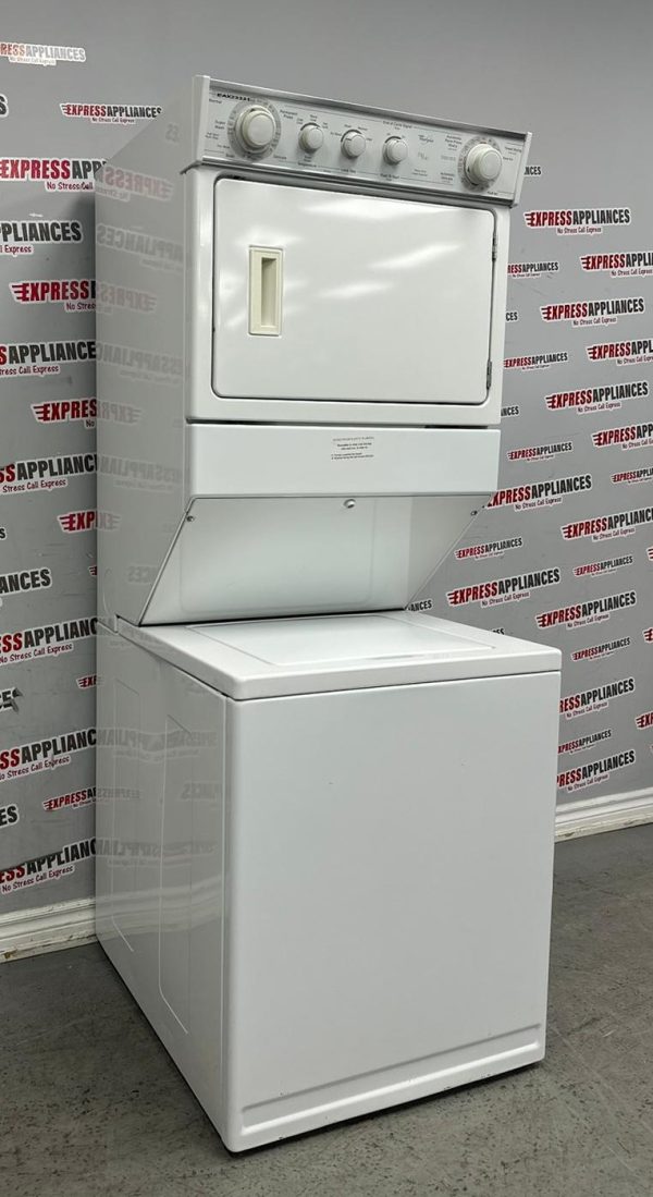 Used Whirlpool 27” Laundry Center Washer and Dryer YLTE6234DQ2 For Sale