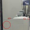 Used Whirlpool 27” Laundry Center Washer and Dryer YWET3300SQ1 damage right side