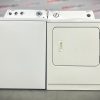 Used Whirlpool 27” Washer and Dryer Side by Side Set WTW4800XQ4 YWED5300SQ0 (1)