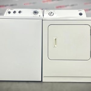 Used Whirlpool 27” Washer and Dryer Side-by-Side Set WTW4800XQ4 YWED5300SQ0 For Sale