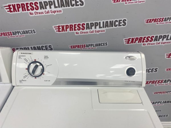 Used Whirlpool 27” Washer and Dryer Side-by-Side Set WTW4800XQ4 YWED5300SQ0 For Sale