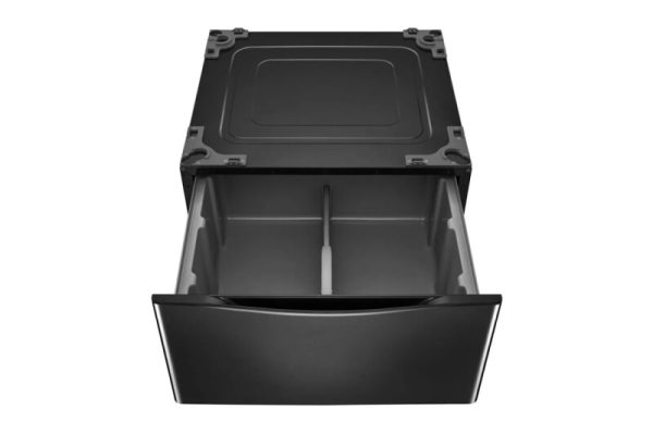 New LG 27” Laundry Storage Pedestal WDP4B-Black Steel (Models: WM4100HBA, WM3998HBA, WM4500HBA, WM3800HBA, DLEX3900B)