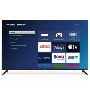 New Philips 6600 series 4K UltraHD LED LCD 55" class/po  Roku Smart TV 55PUL6543/F6 For Sale