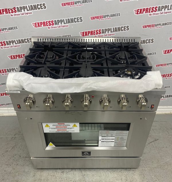 Open Box Forno 36” Freestanding Gas Stove FFSGS6244-36 For Sale