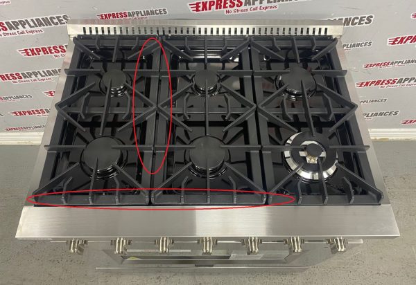 Open Box Forno 36” Freestanding Gas Stove FFSGS6244-36 For Sale