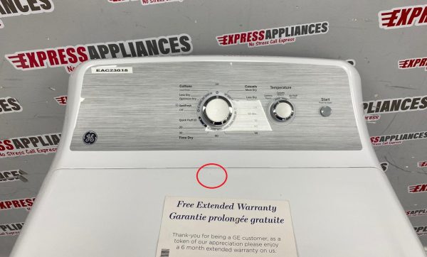 Open Box GE 27” Electric Dryer GTX33EBMR0WS For Sale