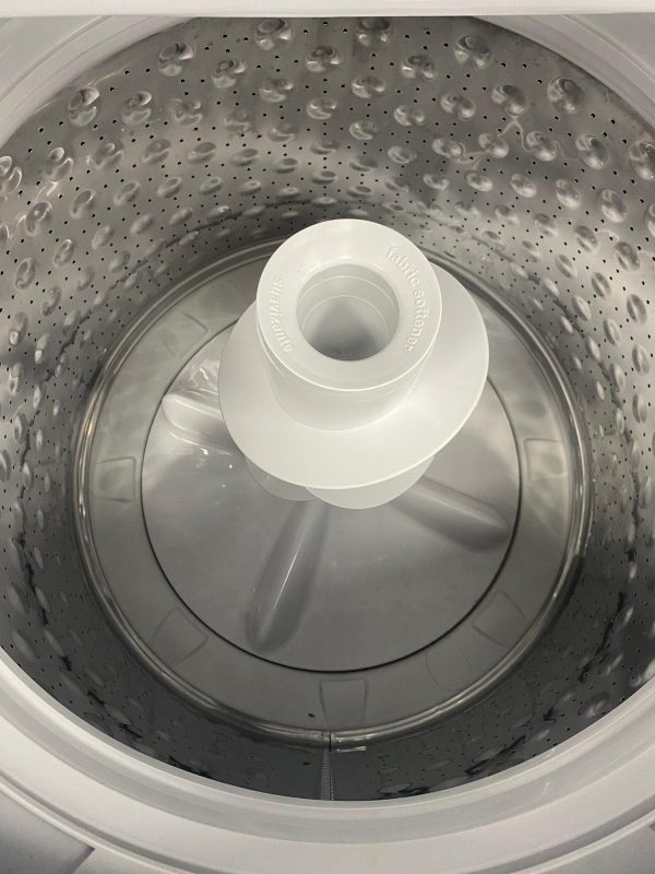 Open Box GE 27” Laundry Center Washer and Dryer GUV27ESMW0WW For Sale