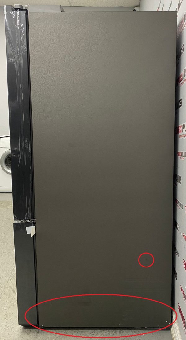 Open Box Samsung 36” French Door Refrigerator RF30BB6200QLAA For Sale