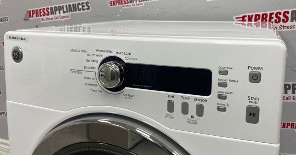 Used GE 24” Electric Stackable Dryer PCVH480EK0WW SKU: EA23163 For Sale