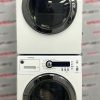 Used GE 24” Front Load Washer and Electric Dryer Stackable Set WCVH4800K2WW PCVH480EK1WW For Sale (1)