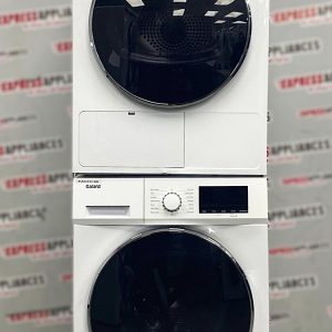 Used Galanz Front Load Washer and Ventless Dryer 24” Stackable Set GLFW22WEA5A GLHD38WEA5C For Sale